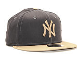 Kšiltovka New Era 9FIFTY New York Yankees League Essential Grey Heather/Camel