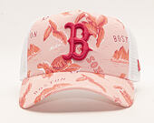 Kšiltovka New Era 9FORTY A-Frame Trucker Boston Red Sox Desert Island Pink/White