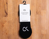Ponožky Calvin Klein Performance Logo Liner Black 3 Pack ECH344-00