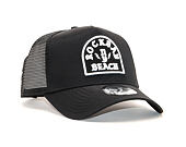Kšiltovka New Era 9FORTY Trucker Rockbay Beach Black / Optic White Snapback