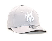 Dětská Kšiltovka New Era 9FORTY Script Child Dolphin Gray / White Strapback