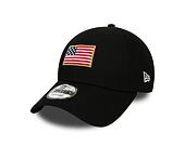Kšiltovka New Era 9FORTY Flagged Black