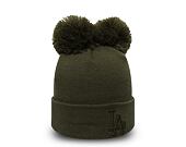 Kulich New Era Los Angeles Dodgers Double Pom Cuff Knit New Olive