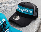 Kšiltovka New Era 9FORTY A-Frame Trucker Colour Block Fresh Ego Kid Black/Teal