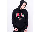 Mikina s kapucí New Era Essential Logo Pull Over Hoody Chicago Bulls Black