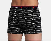 Pánské Boxerky Champion 1P Black Print