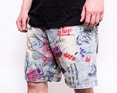 Kraťasy Pink Dolphin Liberty Scratch Denim