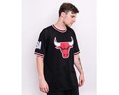 Triko New Era NBA Oversized Applique Tee Chicago Bulls Black