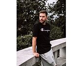 Triko Champion Crewneck T-Shirt Classic Logo Black 210972 KK001 NBK