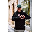 Mikina HUF Plastic Heart Hoodie Black