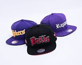 Kšiltovka Mitchell & Ness Old English Faded Snapback Chicago Bulls Black