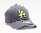Kšiltovka New Era 9FORTY MLB League Essential Los Angeles Dodgers Strapback Graphite