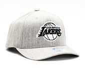 Kšiltovka Mitchell & Ness Los Angeles Lakers Heathered 110 Snapback