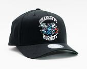 Kšiltovka MItchell & Ness Charlotte Hornets 537 Team Logo High Crown Black