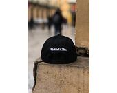 Kšiltovka Mitchell & Ness Pinscript High Crown 110 Black/White Snapback
