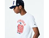 Triko New Era New England Patriots NFL Flag Number Tee White