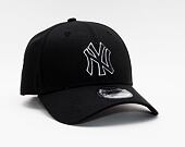 Kšiltovka New Era 9FORTY MLB Black Base Snapback New York Yankees Black
