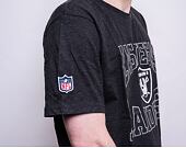 Triko New Era NFL Team Logo Tee Las Vegas Raiders Heather Graphite