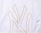 Mikina New Era MLB Metallic Hoody New York Yankees Optic White/Gold