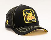 Kšiltovka Capslab - Trucker Pokémon - Pikachu - Black / Black