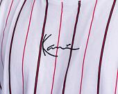 Triko Karl Kani KK Small Signature Pinstripe Tee 6030278 White