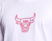 Triko New Era NBA Chain Stitch Chicago Bulls Optic White / Red