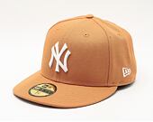 Kšiltovka New Era 59FIFTY MLB League Essential 5 New York Yankees Toffee / White