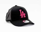 Dětská kšiltovka New Era 9FORTY MLB League Essential Trucker Los Angeles Dodgers Snapback Black