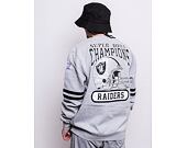 Mikina Mitchell & Ness All Over Print Fleece Crew Oakland Raiders Grey Heather