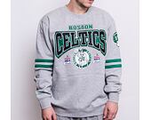 Mikina Mitchell & Ness All Over Print Fleece Crew Boston Celtics Grey Heather