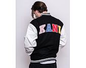 Bunda Karl Kani Og Fake Leather Block College Jacket Black/White