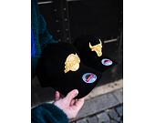 Kšiltovka Mitchell & Ness Los Angeles Lakers Black & Gold Suede Redline Stretch Snapback Black