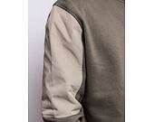 Mikina Karl Kani Small Signature Patchwork Crew dark green/military green