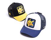 Kšiltovka Capslab Pokemon - Pikachu v.2 Trucker White / Navy