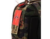 Batoh Sprayground Shark Shape Checkered Camo / Brown Backpack