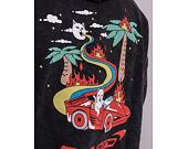 Mikina Rip N Dip Hell Racer Hoodie Black Mineral Wash RND9041