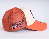 Kšiltovka Mitchell & Ness Miami Heat Off White Trucker HWC Off White