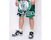 Kraťasy Mitchell & Ness Jumbotron 2.0 Sublimated Shorts Boston Celtics Black / Green