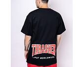 Triko HUF × Thrasher High Point T-Shirt Black