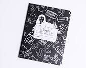 Zápisník RIP N DIP Nerm Doodle Notebook White