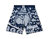 Kraťasy Mitchell & Ness NCAA Jumbotron 2.0 Shorts Georgetown University Navy / Grey