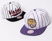 Kšiltovka Mitchell & Ness NCAA Retro Pinstripe Snapback Louisiana State University White