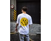 Triko Karl Kani Chest Signature Smiley print Tee white/yellow
