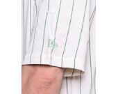 Triko New Era Oversized Pinstripe Tee Off White / Jade Green