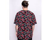 Triko New Era NBA Team All Over Print Oversized Tee Chicago Bulls Black / Red