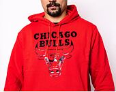 Mikina New Era NBA Foil Print Hoody Chicago Bulls Red/Black