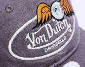 Kšiltovka Von Dutch Houston Dadcap Cotton Twill Grey