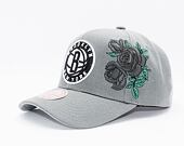Kšiltovka Mitchell & Ness Secondary Roses Pro Snapback Brooklyn Nets Grey