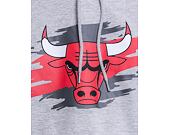 Mikina New Era NBA Tear Logo Hoody Chicago Bulls Grey