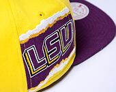 Kšiltovka Mitchell & Ness Jumbotron Snapback Louisiana State University Yellow / Purple